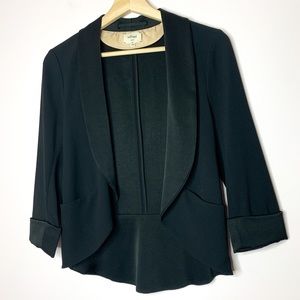 Aritzia Wilfred Black Cropped Blazer Size Zero
